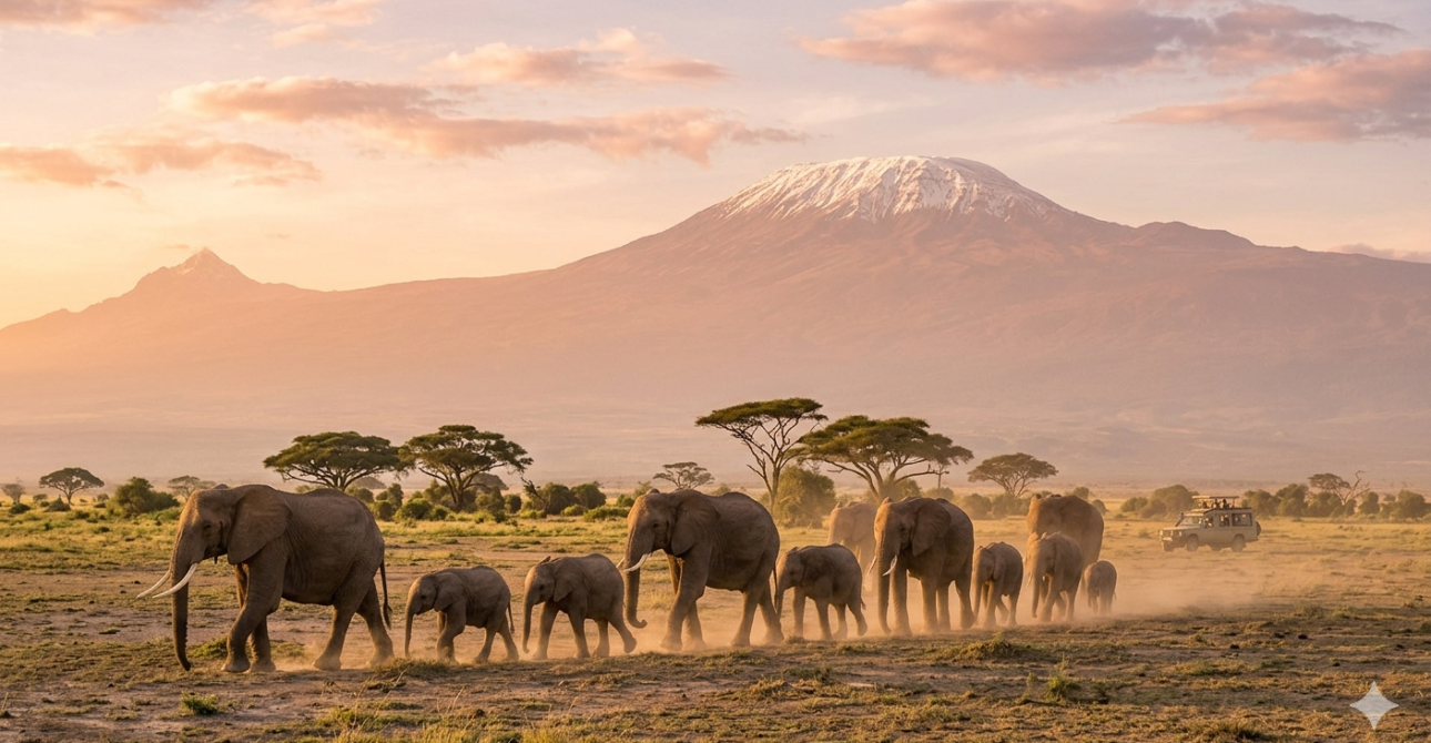 6-Day Amboseli, Lake Nakuru & Masai Mara Luxury.